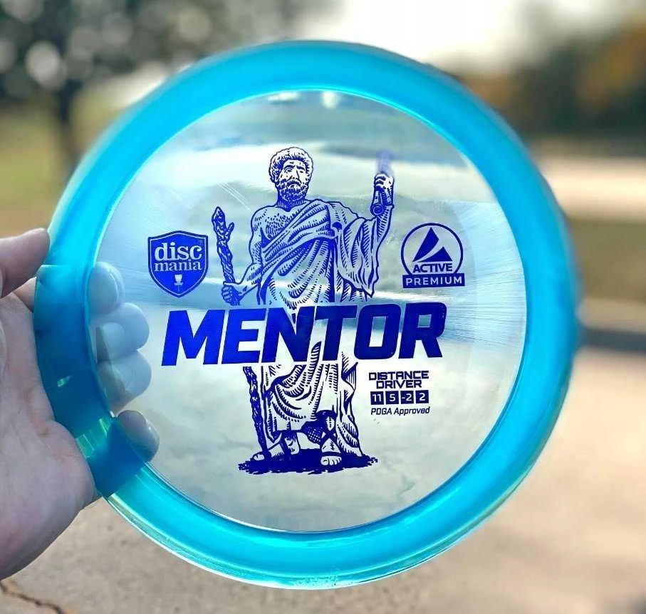 Discmania Diskgolfo diskas Distance Driver MENTOR Active Premium Geltona