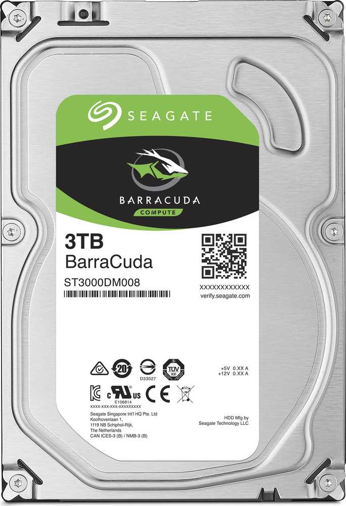 Seagate BarraCuda 3TB 3,5 colio SATA 6Gb/s – vidinis kietasis diskas