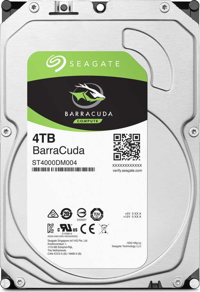 Seagate BarraCuda 4TB 3.5'' SATA III diskas (ST4000DM004)