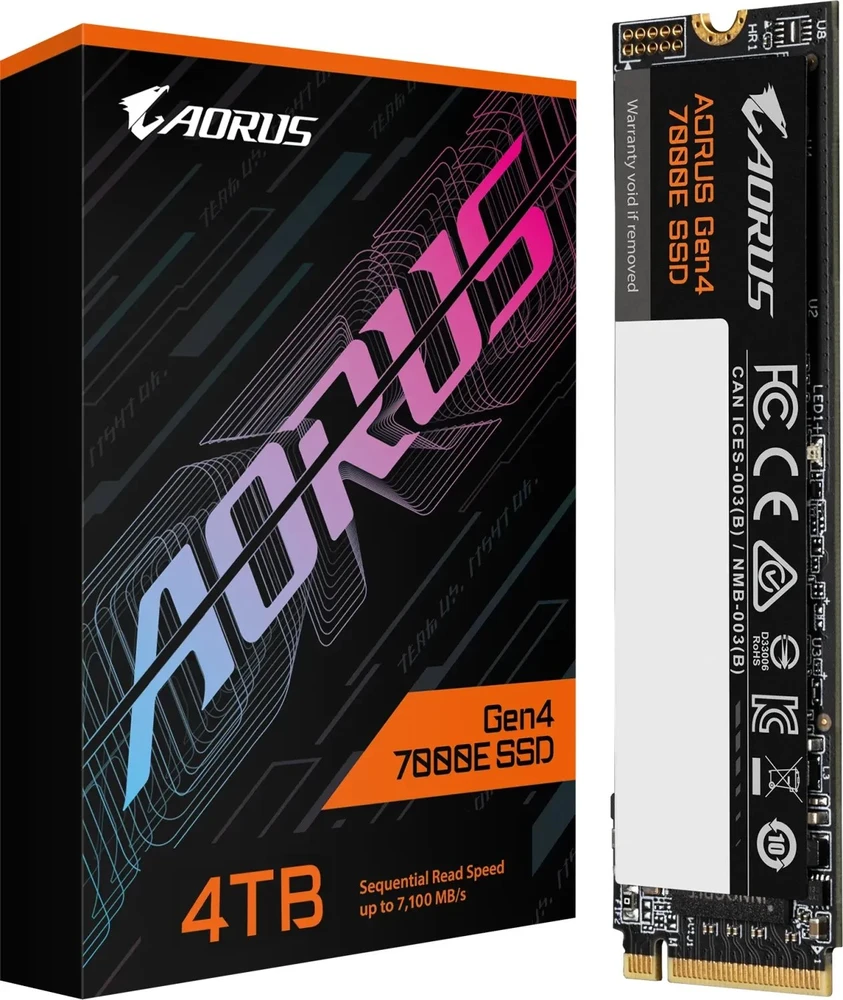Diskas SSD Gigabyte AORUS Gen4 7000E 1TB M.2 2280 PCI-E x4 Gen4 NVMe (AG470E1TB)