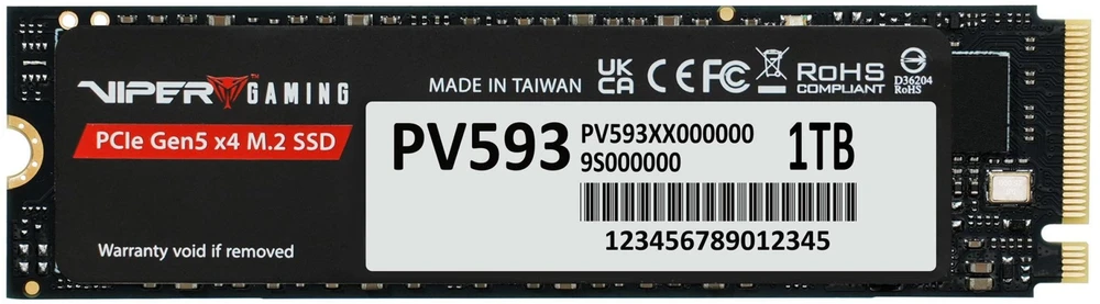 Patriot Viper PV593 M.2 PCI-E Gen5 x4 NVMe2 1TB 14G (PV593P1TBM28H)