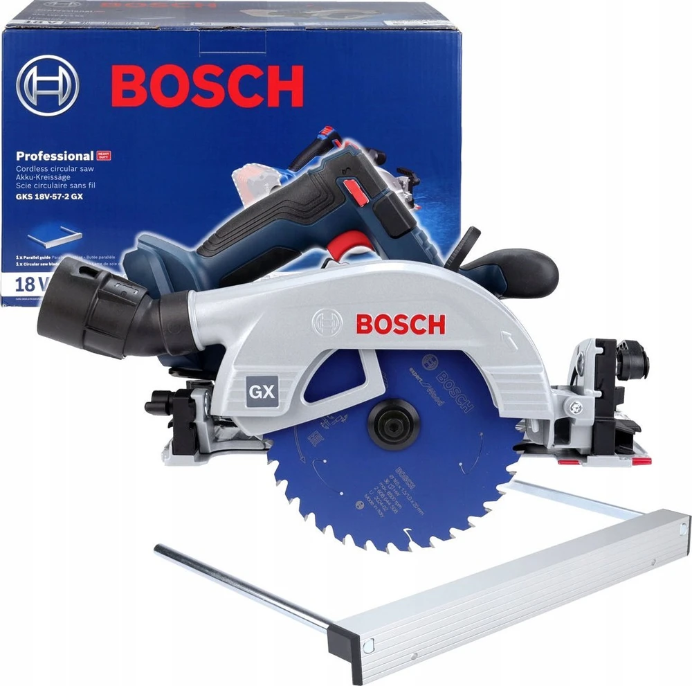 Bosch diskinis pjūklas GKS 18V-57-2 GX, be akumuliatoriaus ir kroviklio