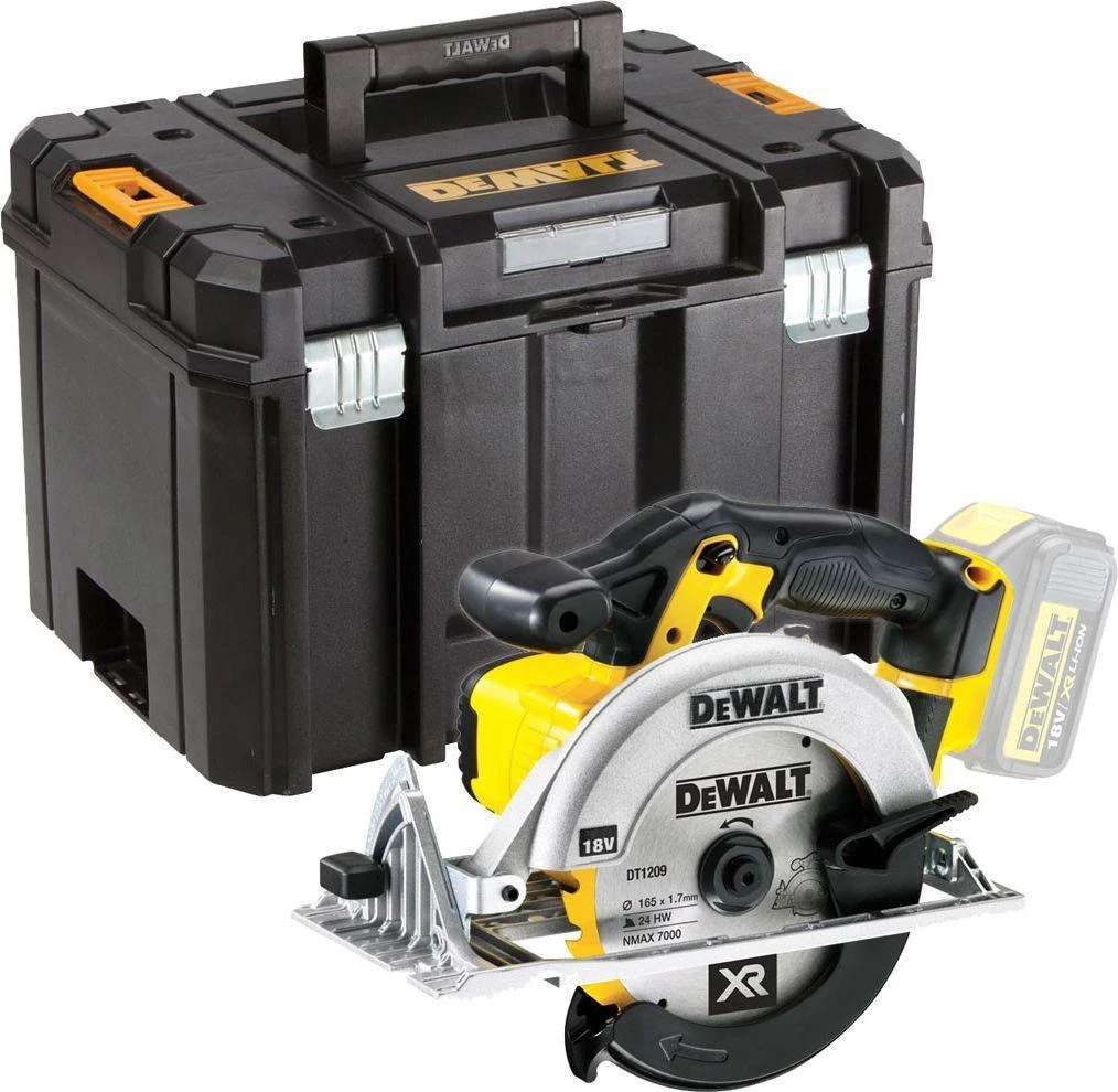 DEWALT diskinis pjūklas DCS391NT 18V 165mm TSTAK be akumuliatoriaus ir kroviklio