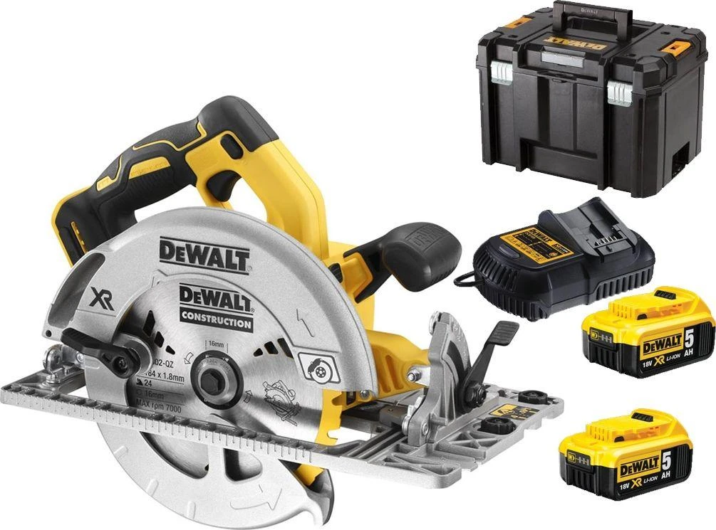 DeWalt diskinis pjūklas su priedų komplektu