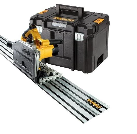 DEWALT diskinis pjūklas – 1300 W 165 mm DWS520KTR + 1,5 m bėgelis TSTAK