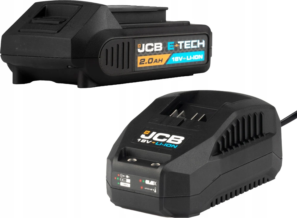 diskinis pjūklas JCB pjūklas zagłębiarka akumuliatorinė 18V 165mm (kpl.: akumulator 2Ah, kroviklis, torba)