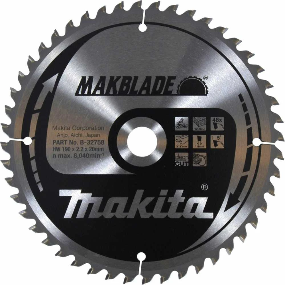 MAKITA PIŁA TARCZOWA 190x20x48z MAKBLADE DREWNO