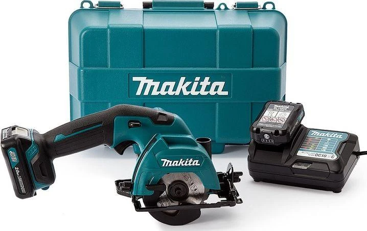Akumuliatorinis diskinis pjūklas Makita HS301DSAE; 12 V; 2x2,0 Ah akum.