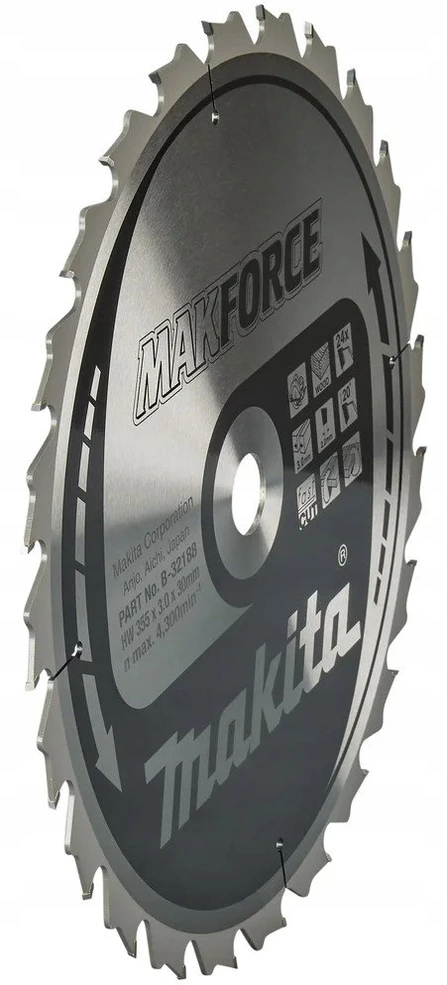 Makita B-32188 T.C.T. pjūklas 355X3X30mm 20° T24 MAKFORCE