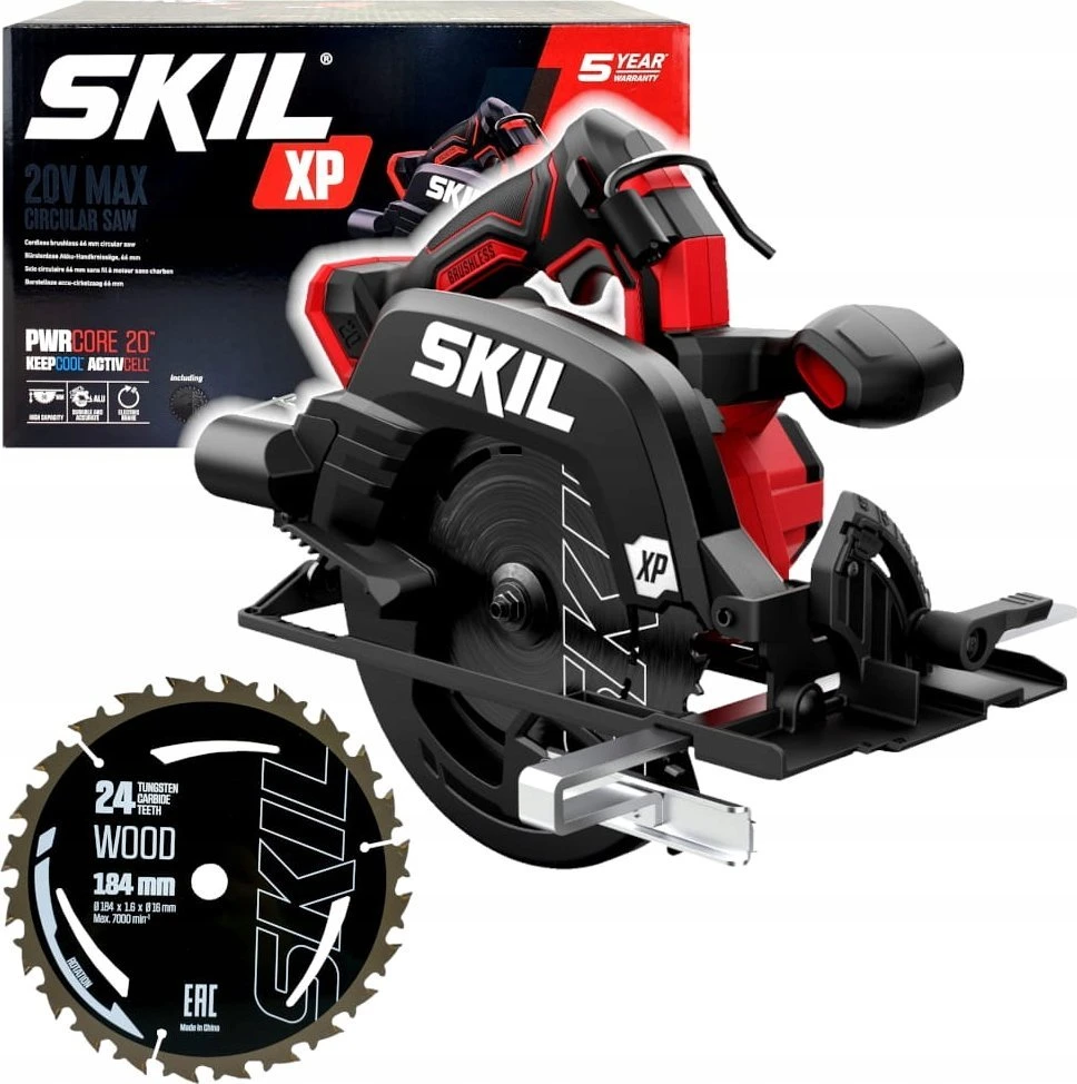 Sourcing Akumuliatorinis diskinis pjūklas Skil 3571 CA; 20 V (be akumuliatoriaus ir pakrovėjo)