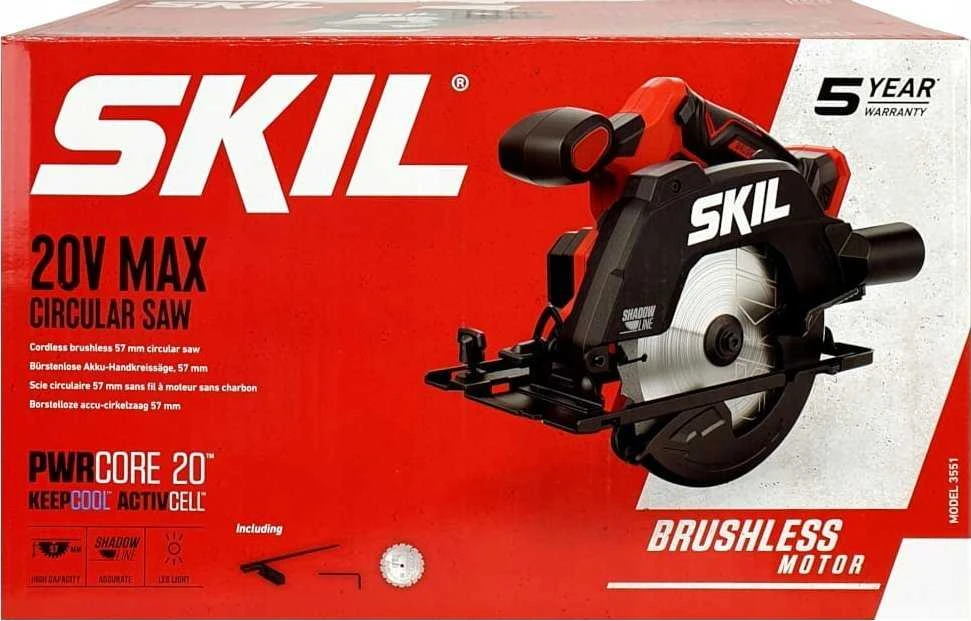 Skil Red Carruzzo diskinis pjūklas, modelis 3551CA 20V