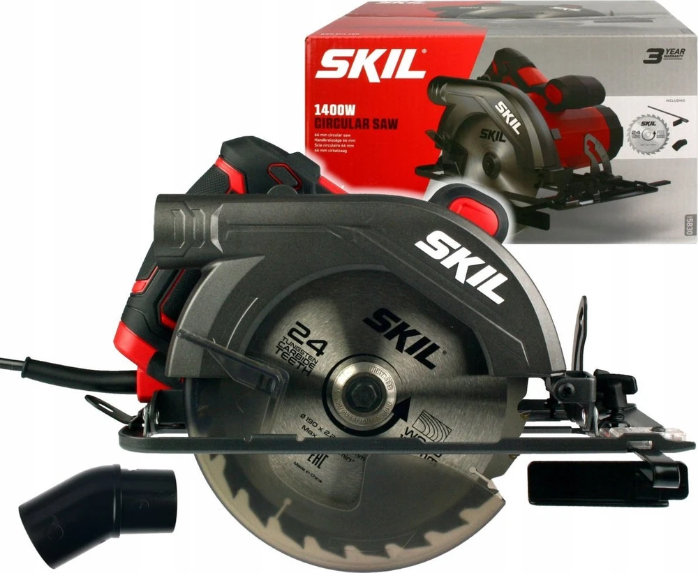 Elektrinis diskinis pjūklas Skil 5830AA, 1400 W, 190 mm