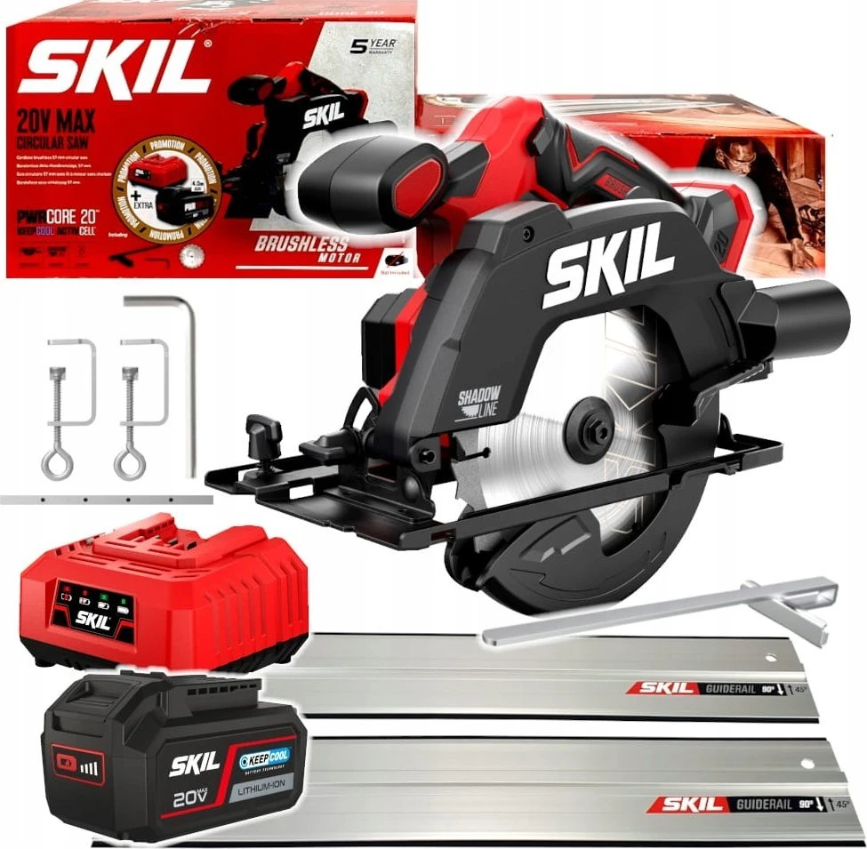 Skil Sourcing APSKRITINIS PJŪKLAS 3551AB 20V 1X4AH + KREIPIAMOJI BĖGELĖ | Tiekimas