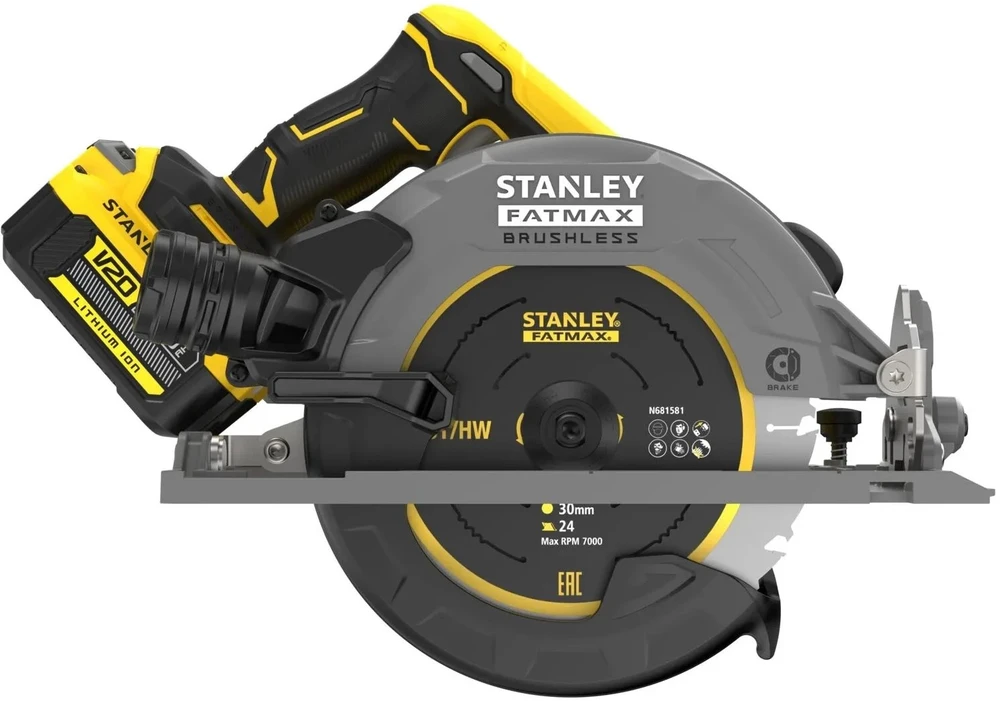 Stanley diskinis pjūklas AKUMULATOROWA 190MM V20 18V 1*4.0AH