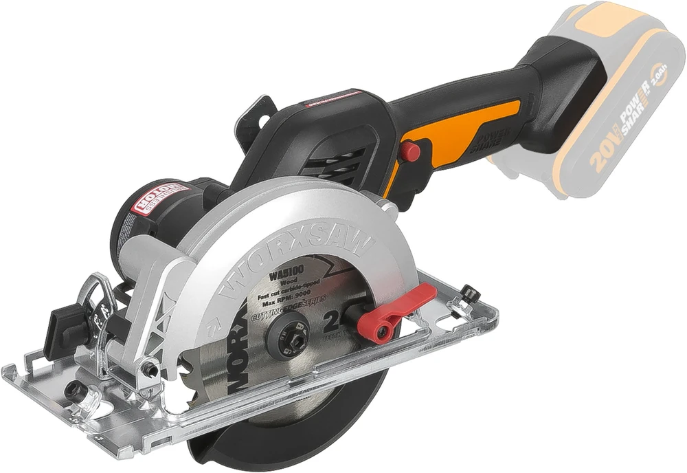 Worx WX531.9 diskinis pjūklas su 20V akumuliatoriumi