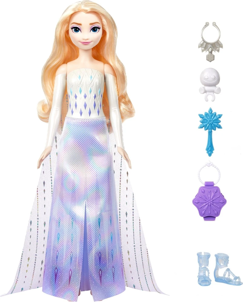 Lelė Mattel „Disney Frozen Spin & Reveal“ Elzos siurprizų rinkinys