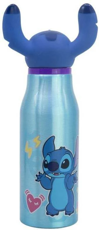 STOR Disney Stitch - aliuminio butelis su 3D dangteliu 690 ml
