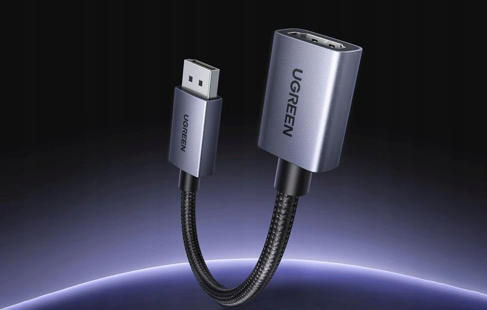 Kabelis Ugreen DisplayPort į HDMI 4K 30Hz vienakryptis adapteris - juoda