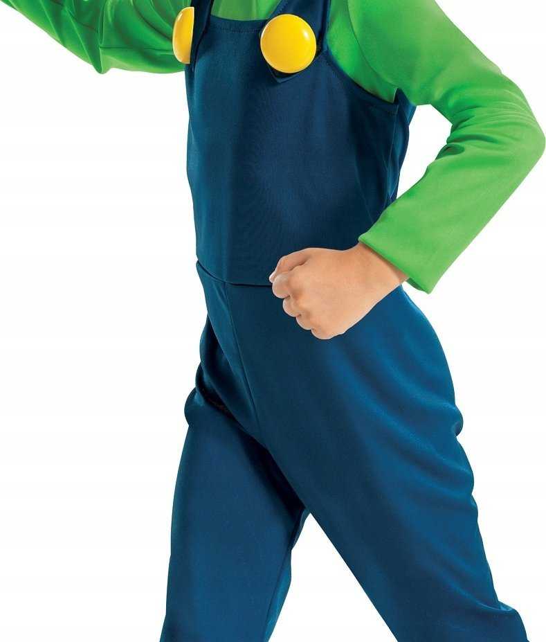 Disquise DISGUISE SUPER MARIO Kostiumas Luigi, 7-8 m.