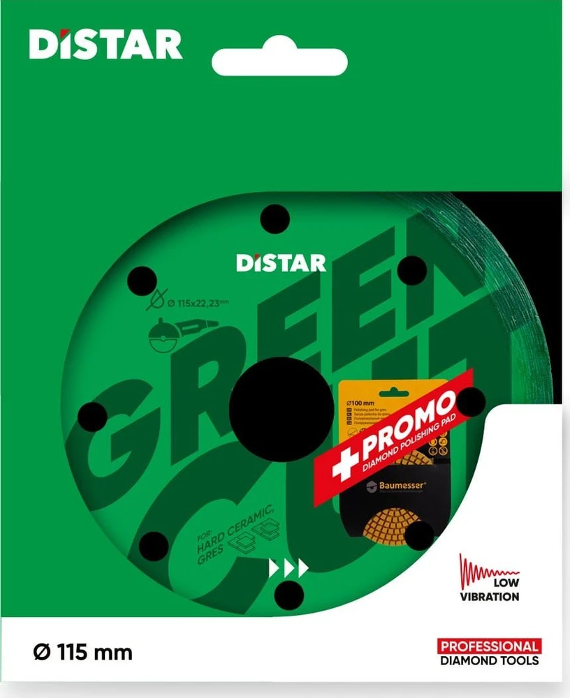 Deimantinis pjovimo diskas DISTAR 10179023013; 115 mm; 1,2 mm; 22,23 mm