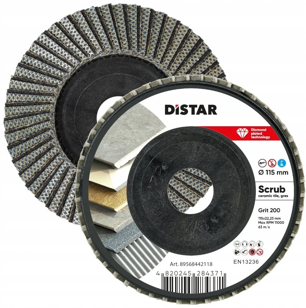 DISTAR DEIMANTINIS LAMELINIS DISKAS SCRUB 115 x 22,23mm #200