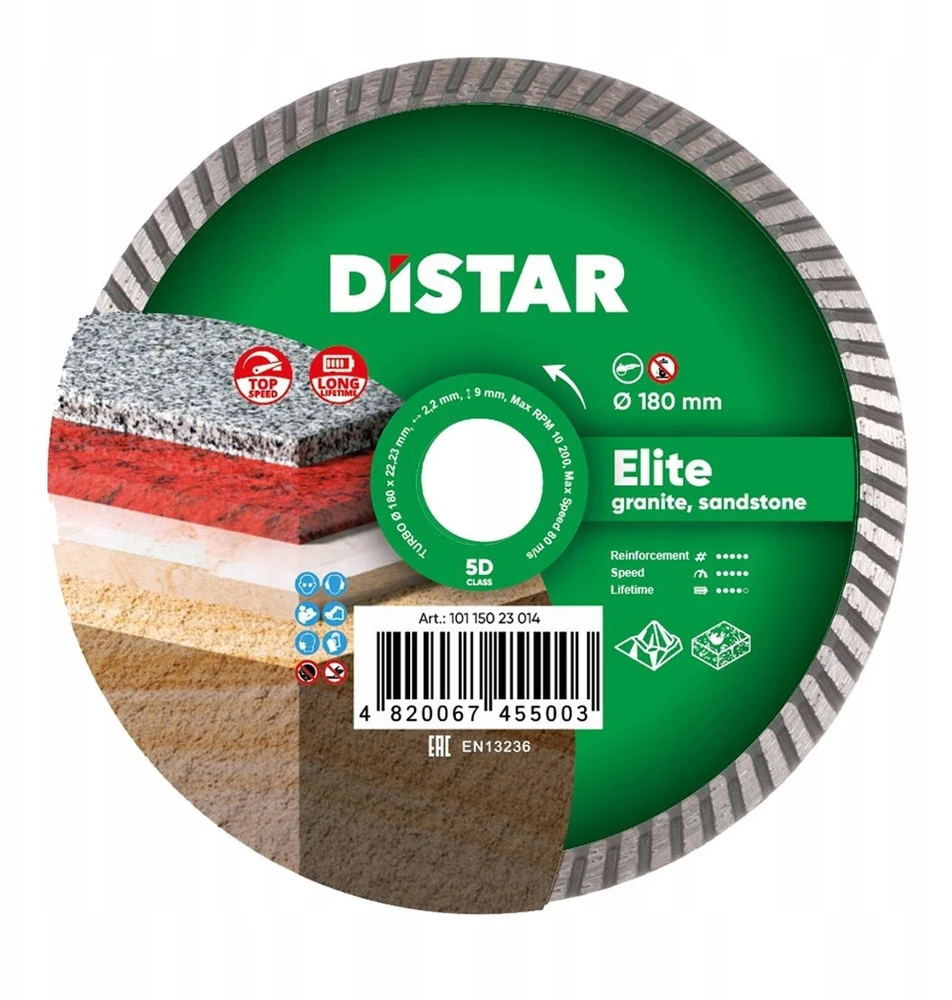 180 x 22,23 mm DISTAR TURBO ELITE 5D Deimantinis diskas granitui