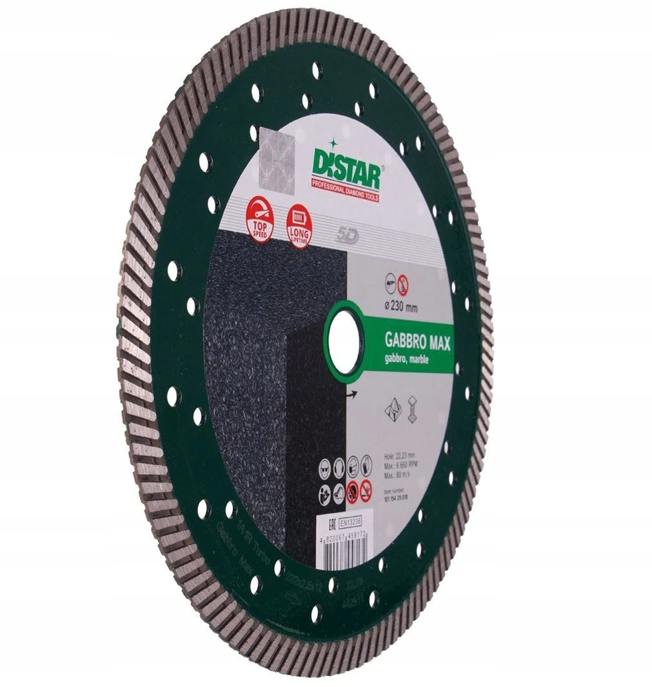 230MM DISTAR GABBRO MAX Akmens pjovimo diskas