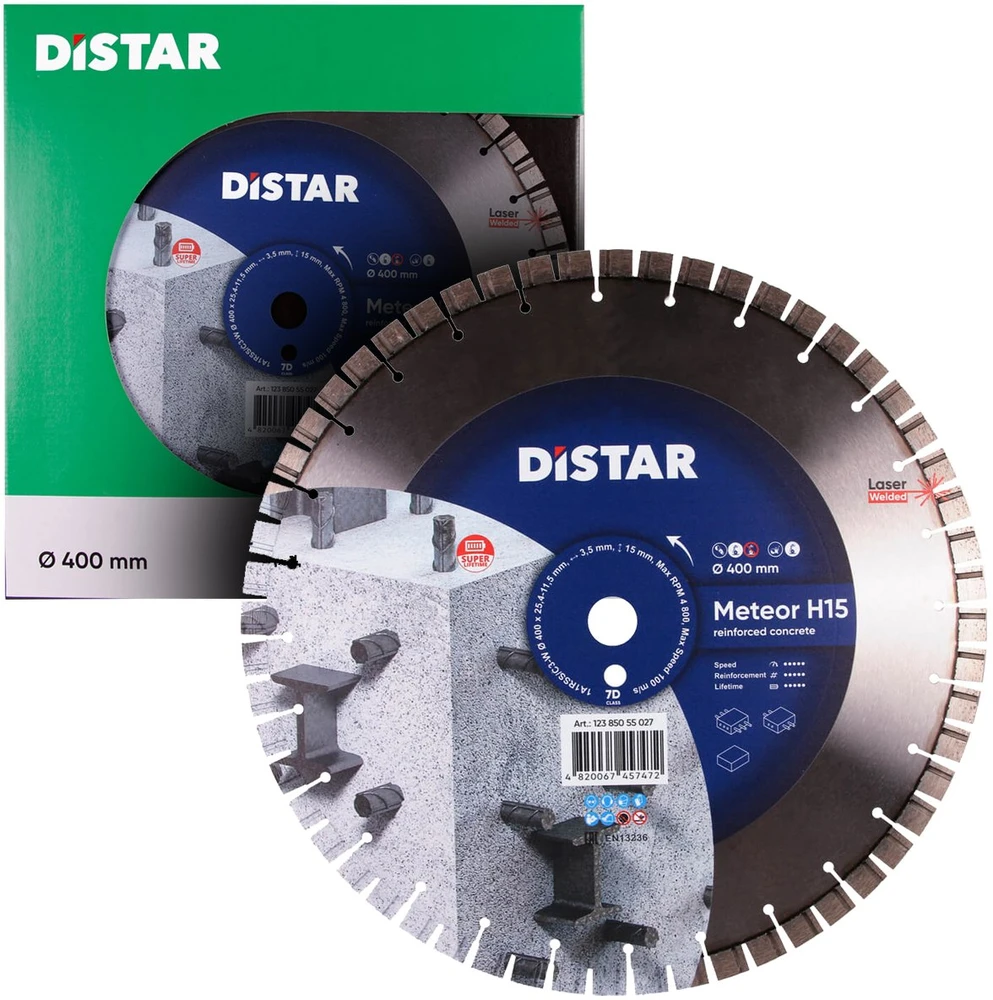 Deimantinis pjovimo diskas DISTAR 12385055027; 400 mm; 3,5/2,5 mm; 25,4 mm