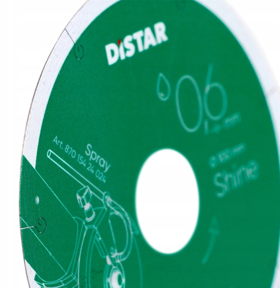 0,6mm švaraus pjovimo 100x0,6x5x22,23 Shine, Distar deimantinis diskas plytelėm