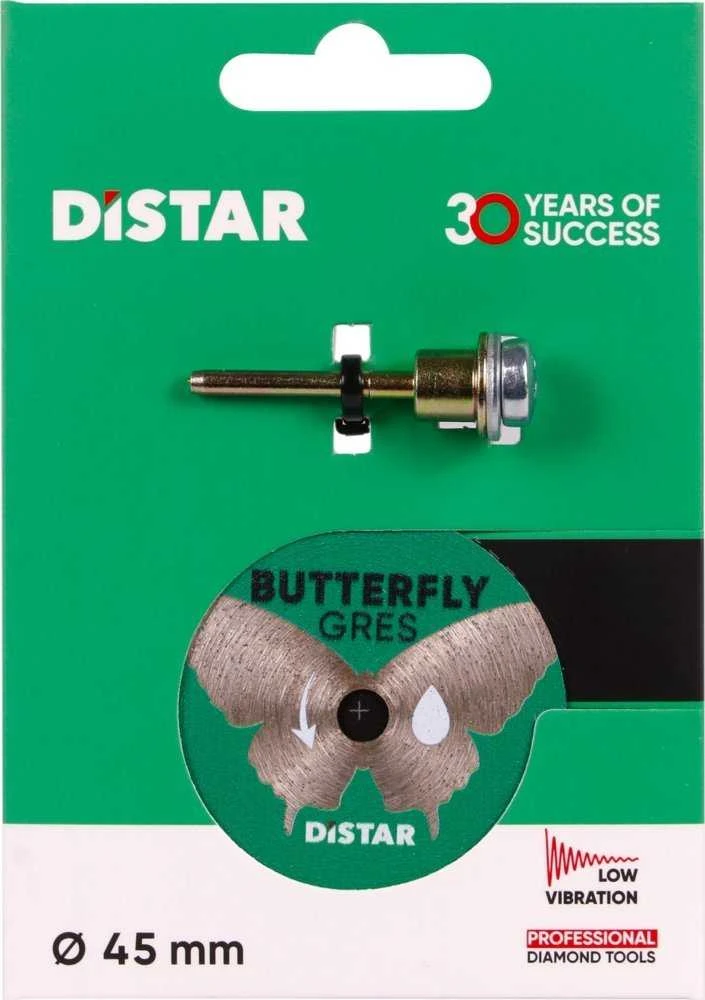 45 mm deimantinis diskas su koteliu graveriui, plytelėms pjauti, Butterfly, Distar