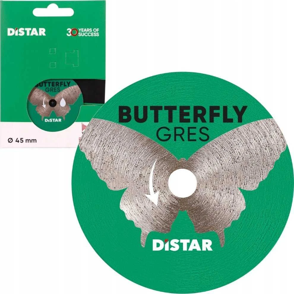 45 mm deimantinis diskas graveriui, plytelėms pjauti, Butterfly, Distar