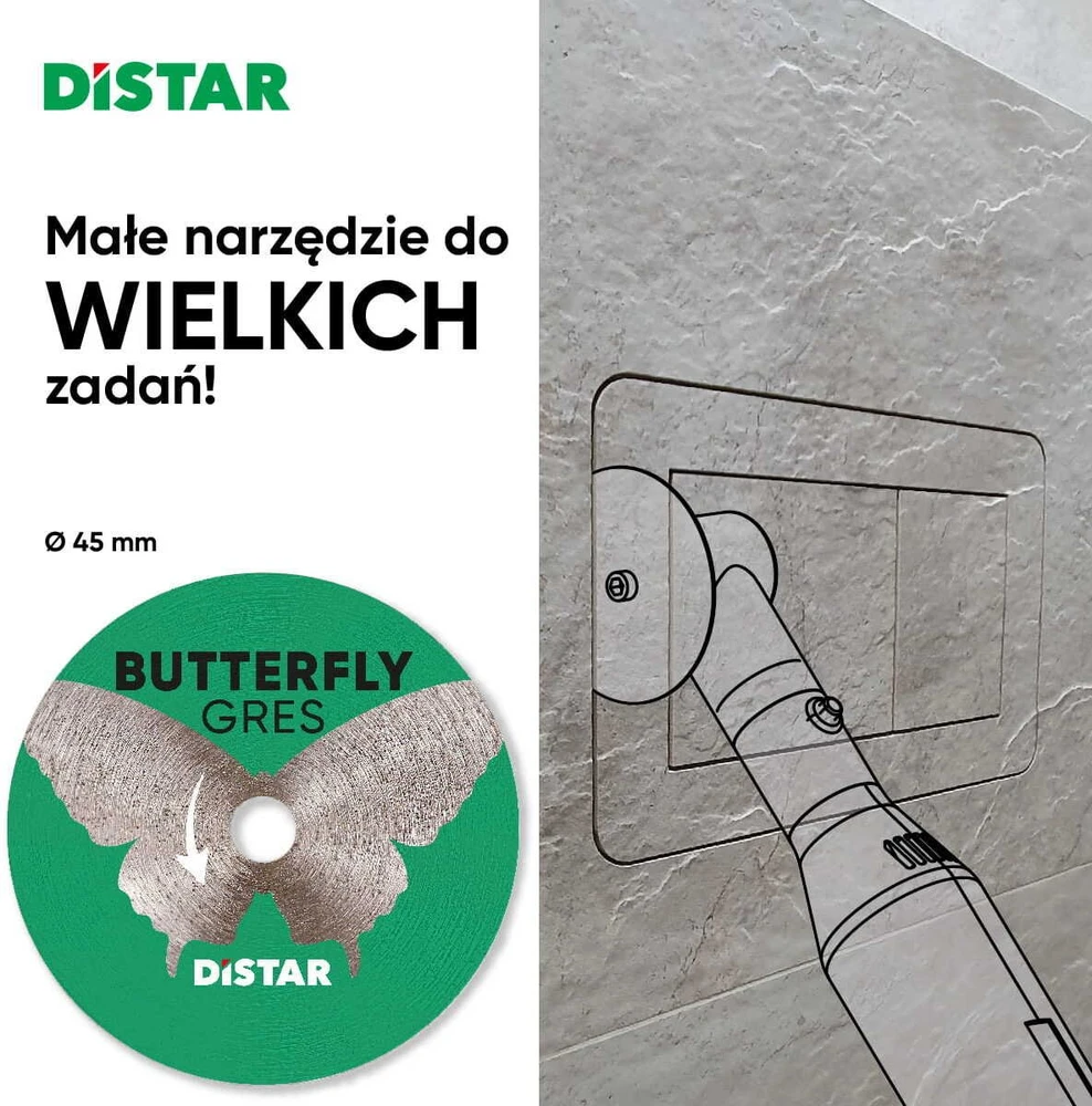 45 x 9,6 mm deimantinis diskas graveriui Proxxon LHW 220V, plytelėms pjauti, Butterfly, Distar