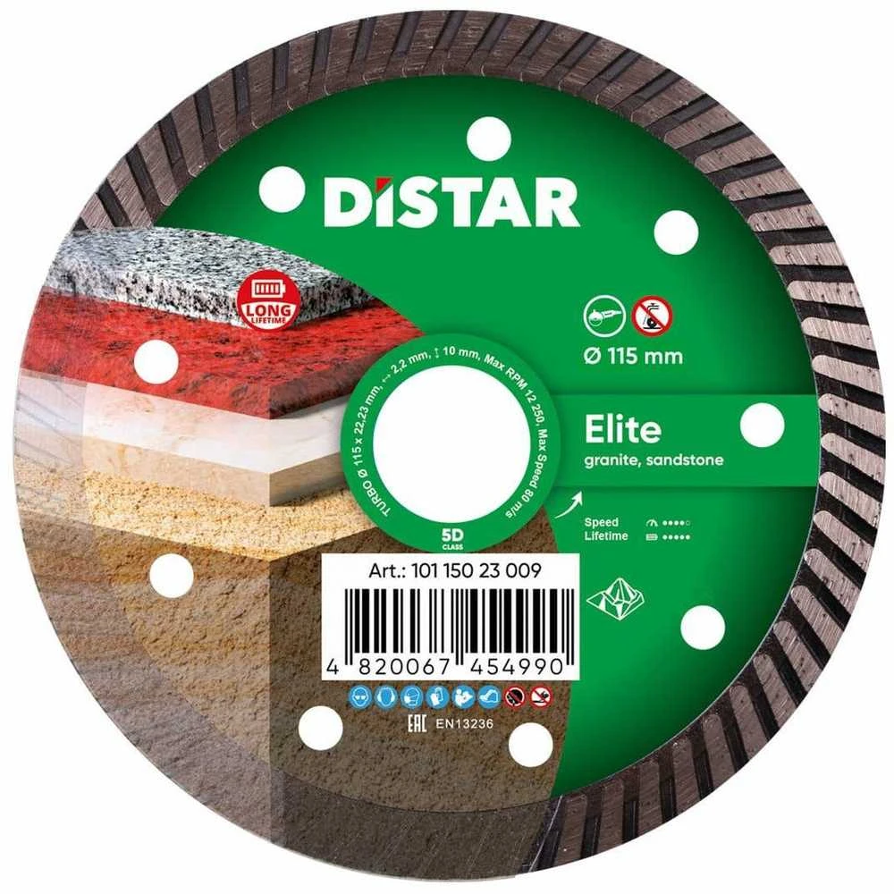 115MM DISTAR TURBO ELITE 5D Deimantinis diskas granitui