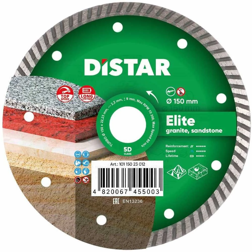 Deimantinis pjovimo diskas DISTAR 10115023012; 150x22,23x2,2 mm
