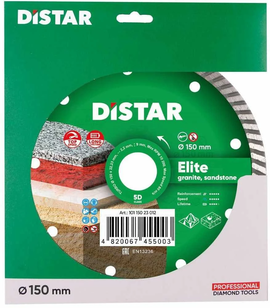 Deimantinis pjovimo diskas DISTAR 10115023012; 150x22,23x2,2 mm