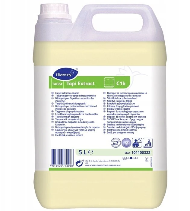 Diversey Multi Skystas kilimų valiklis su tapi ekstraktu W1779 su kvapiosiomis medžiagomis, skirtas dulkių siurbliams, 5 l, 5 l/dnk