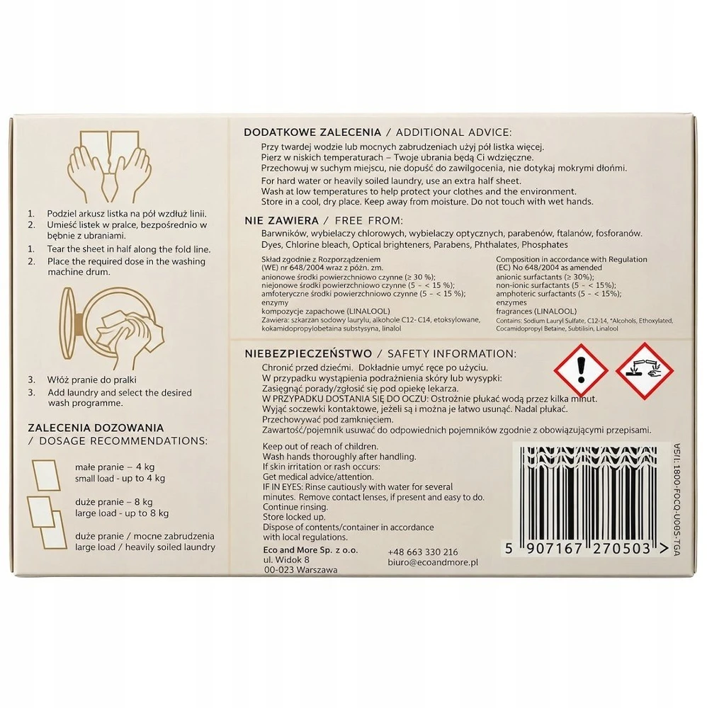 Dizolve Natlif, skalbimo milteliai, bekvapiai, 60 skalbimų (NLF00503)