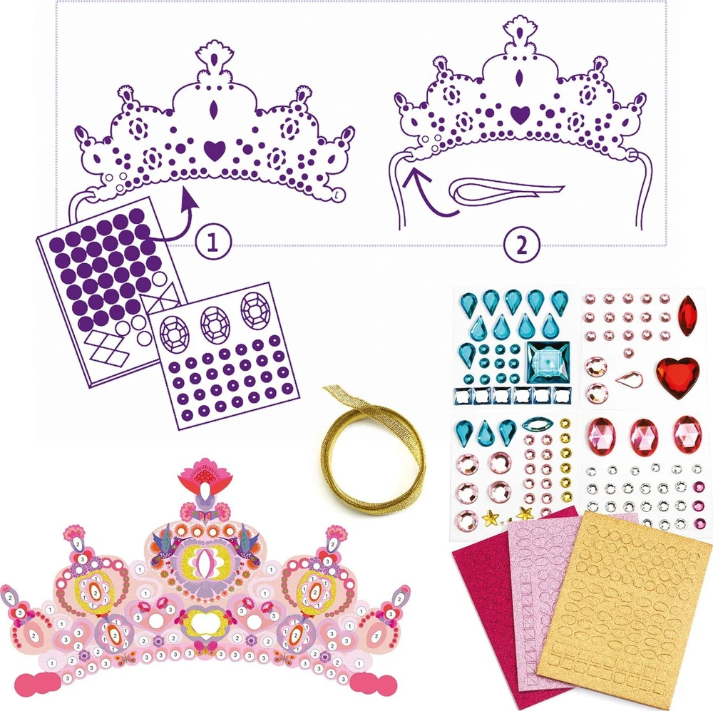 Djeco Pasidaryk pats - Mozaikų Tiaros - Kaip princesė ( DJ07901 )