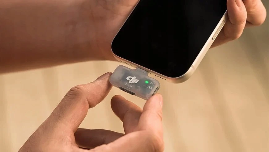 DJI Mic Mini 2 (1 siųstuvas + 1 mobilusis imtuvas + įkrovimo dėklas)