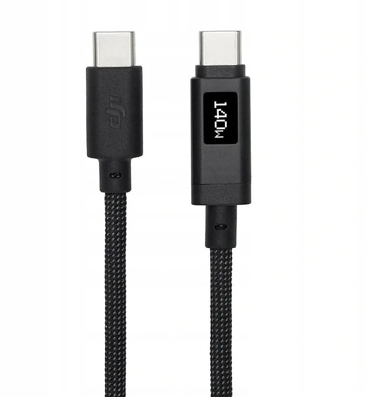 DJI Power USB-C 7A 1.8m kabelis su wyświetlaczem