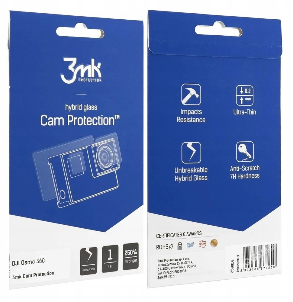 3Mk Protection 3mk kameros apsauginis stiklas DJI Osmo 360 kamerai