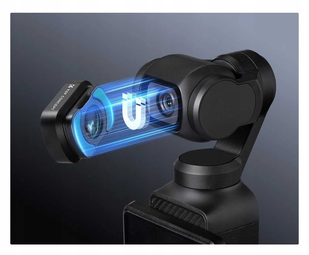 DJI Osmo Pocket 3 / 4 / Kf filtras, makro objektyvo 10x sumažinimas, 2in1 filtras