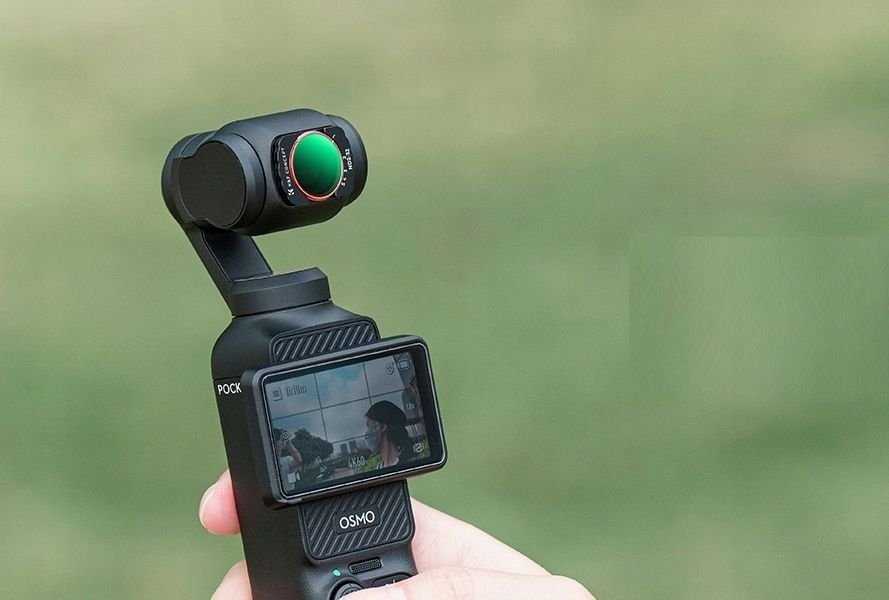 Filtras Nd Pilka Adjustable ND2-ND32 Do DJI Osmo Pocket 3 HD MC Nano X K&F / Kf01.2544
