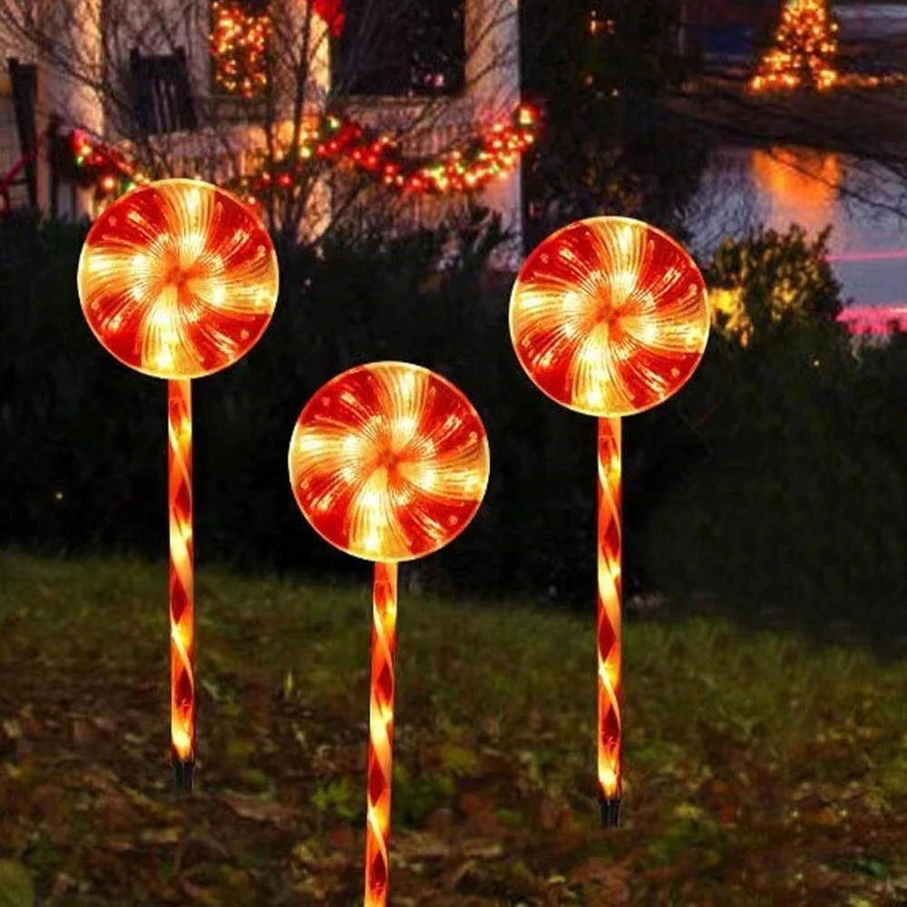 Christmas Decoration Lauko led dekoracijos cukriniai ledinukai