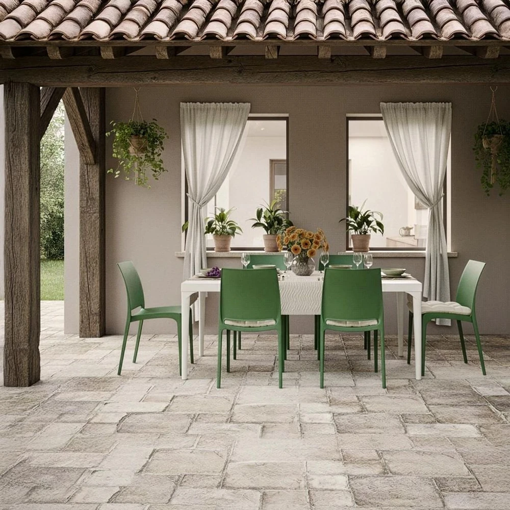Bica DKD Home Decor Sodo kėdė Volga žalia (8003723503003)