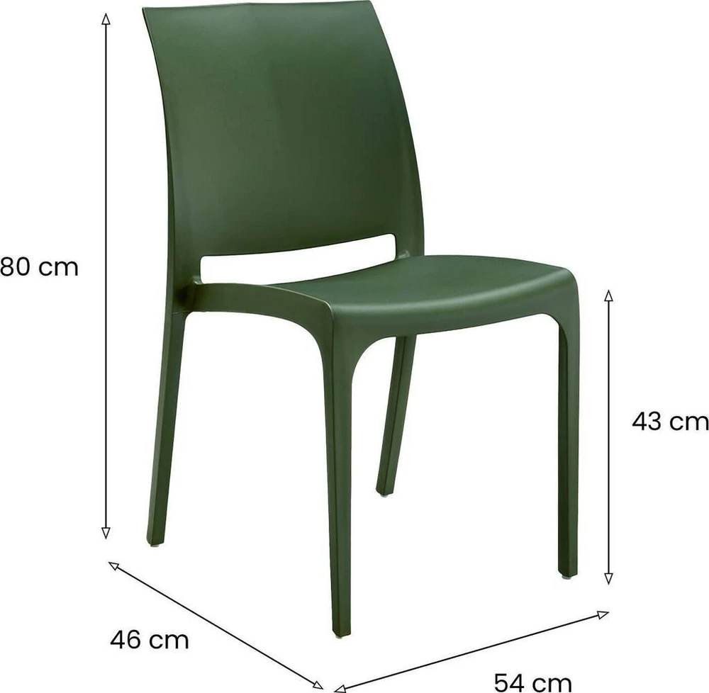 Bica DKD Home Decor Sodo kėdė Volga žalia (8003723503003)