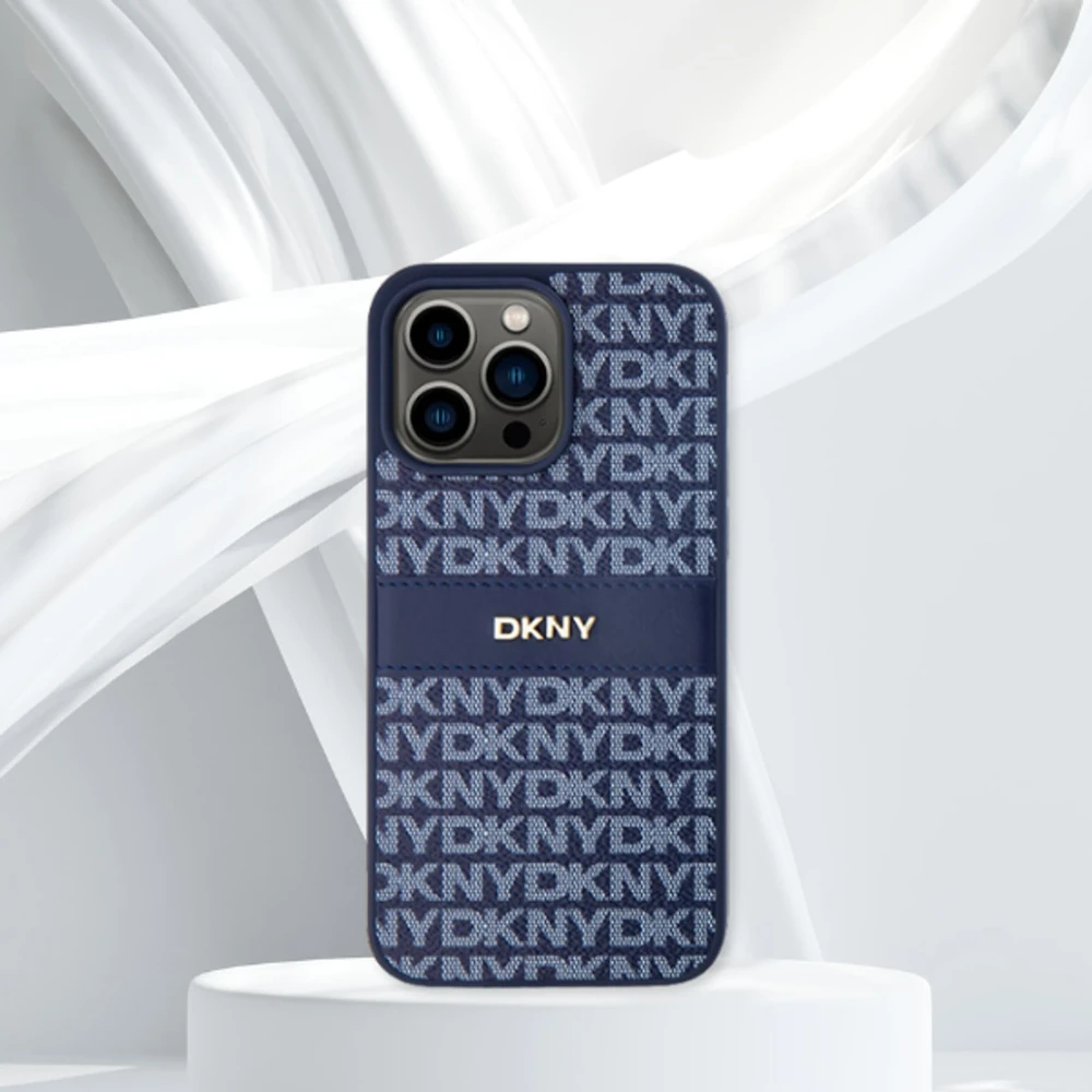 DKNY DKHCP16XPRTHSLK Apple iPhone 16 Pro Max 6.9" dėklas telefonui juodos spalvos Texture Pattern Tonal Stripe