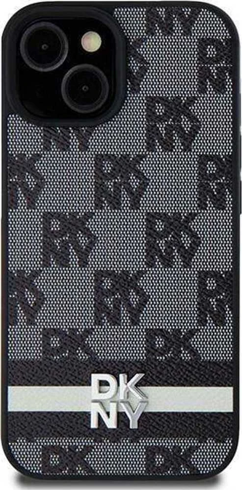 Samsung Galaxy S24 Ultra DKNY Odinis Dėklas Checkered Mono Pattern & Printed Stripes (DKHCS24LPCPTSSK) juodos spalvos