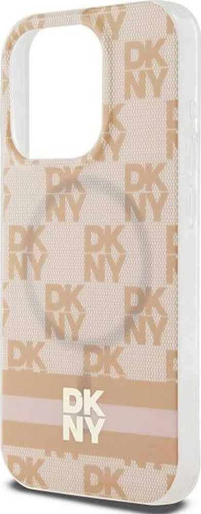 DKNY DKHMP13LHCPTSP Apple iPhone 13 Pro 13 6.1 inch rožinės spalvos kietas dėklas IML Checkered Mono Pattern & Printed S