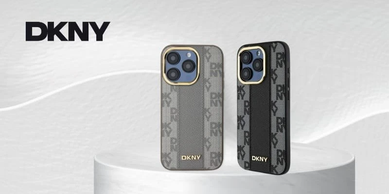Apple iPhone 16 Pro DKNY Checkered Pattern MagSafe (DKHMP16LPCPVSLK) dėklas telefonui juodos spalvos